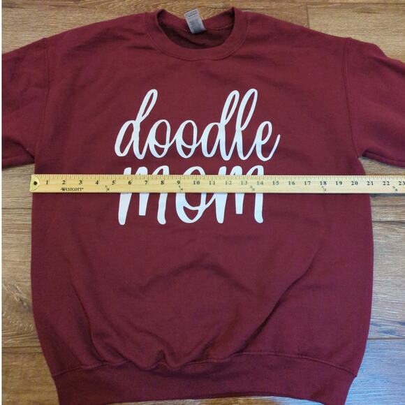 Doodle Mom Adult Medium Pullover Sweatshirt Art Mother Grandma Christmas Holiday - Picture 5 of 6